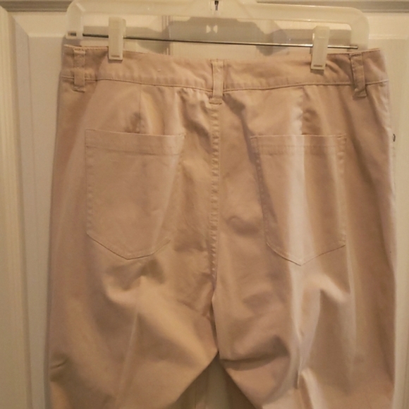 New Additions By Chico's kaki Straight Leg Pants Size 0.5/6 - Picture 4 of 7